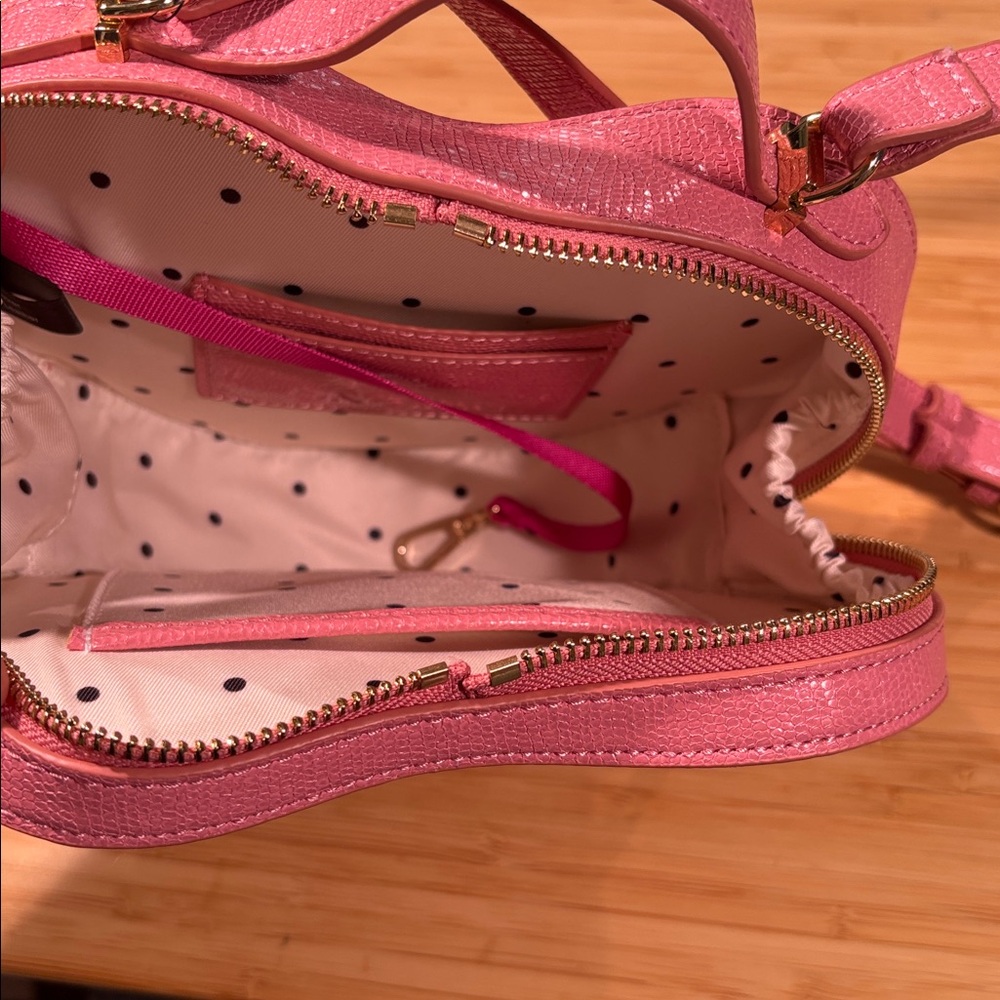 Pink Heart-Shaped Kidcore Crossbody Bag - Picture 2 of 6